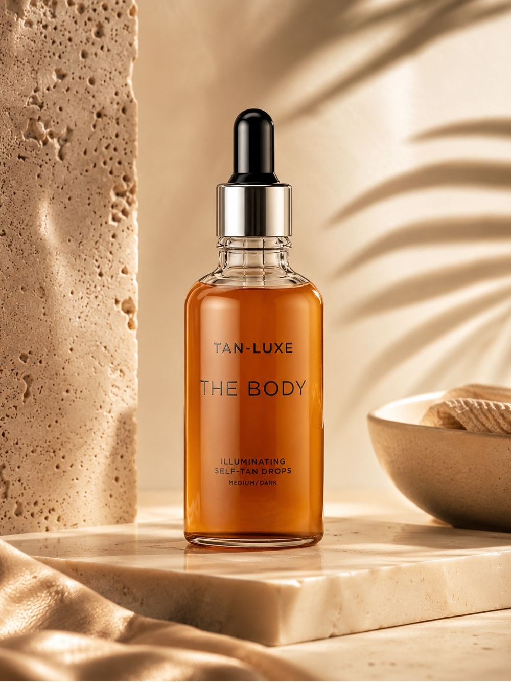 Tan-Luxe The Body Illuminating Self-Tan Drops — Medium/Dark Brown